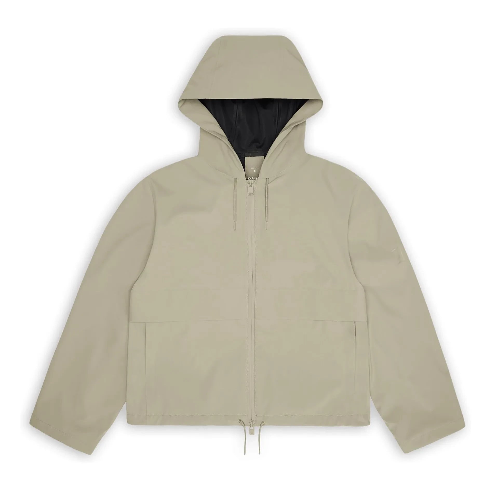 Rains – Suva Hardshell Short Drawstring Jacket W3 | Beige