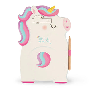 Legami - Tragbares Karton-LCD-Zeichentafel mit Einhorn - Magische Skizzenplatte