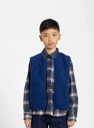 Finger in the nose - Peasy Sherpa ärmellose Jacke | Königsblau