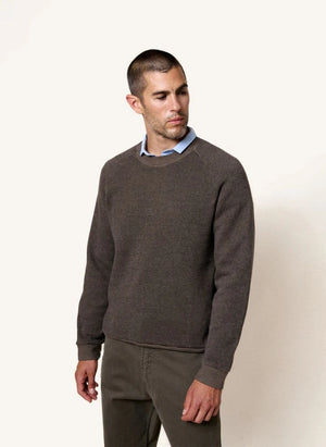 Homecore - Baumwoll-Terry Sweatshirt | Dunkel Beige