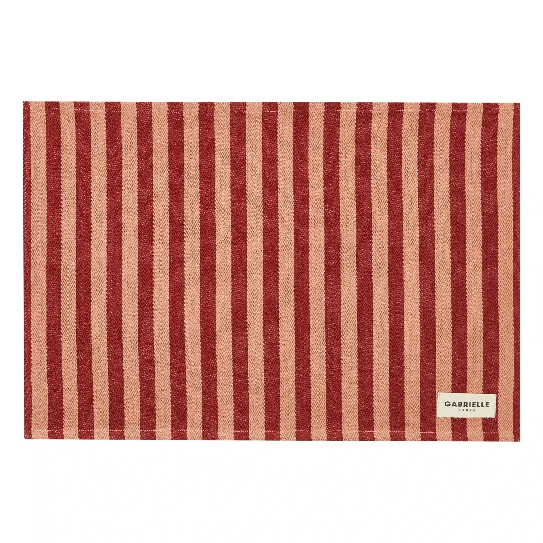 Gabrielle Paris - Garance gestreifter Tischset | Rot