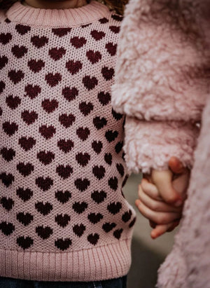 Fliink - Janie Hearts Pullover | Rosa