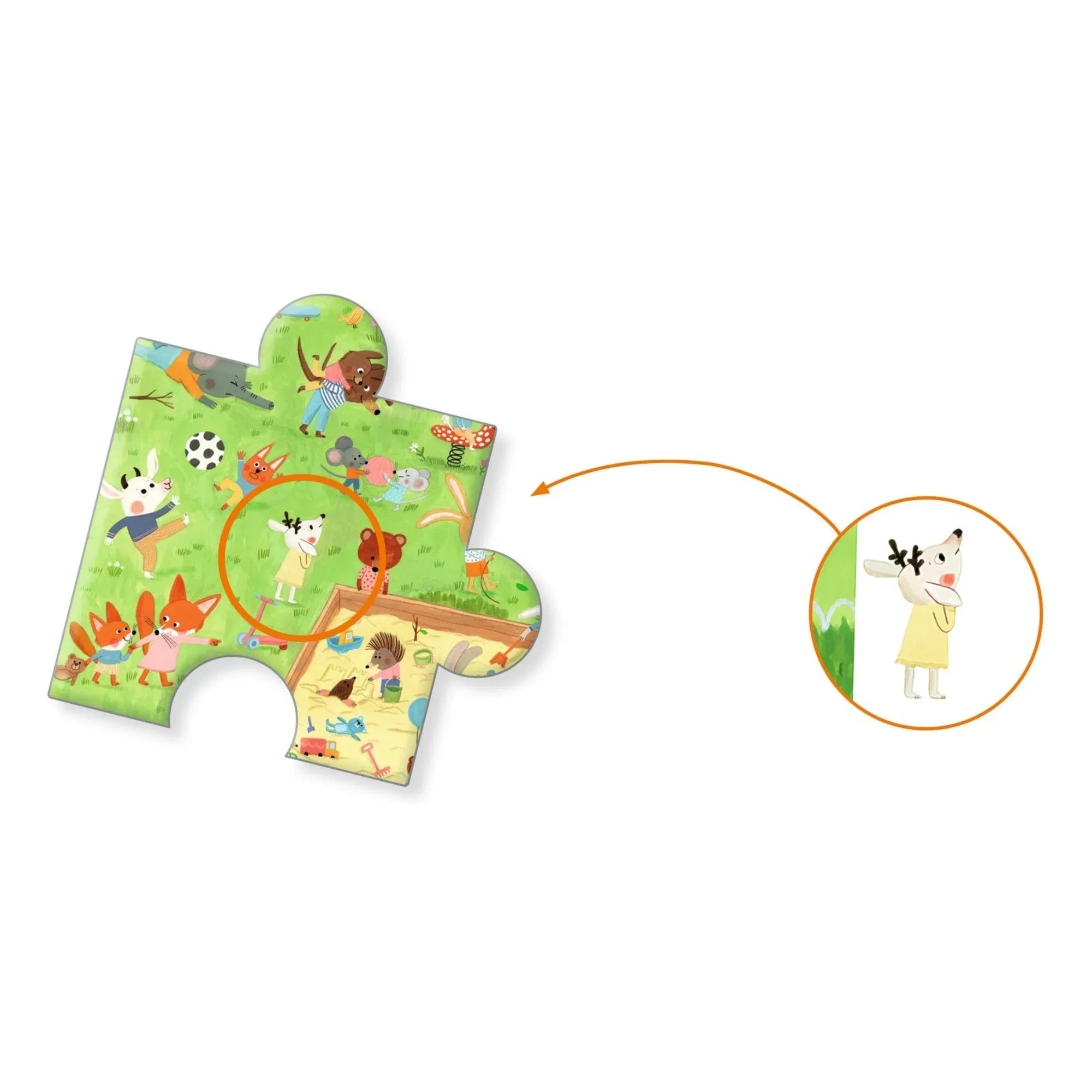 Djeco - Quadratisches Puzzle - 36 Teile