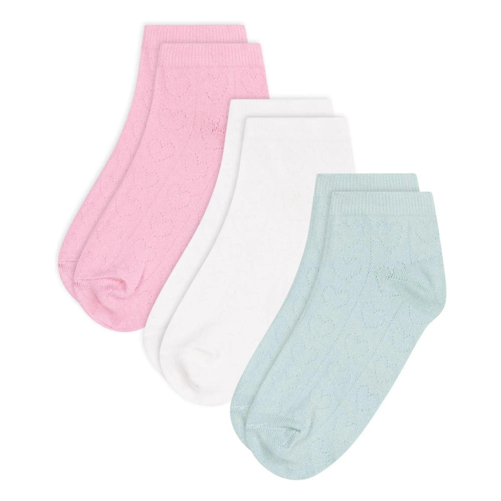Petit Bateau - 3er Set Sneakersocken | Rosa
