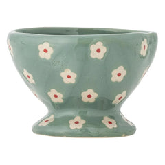 Bloomingville - Steingutschale Nini mit Blumenmuster | Blau