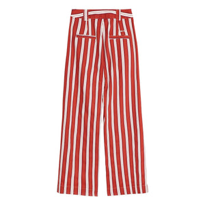 Bobo Choses - Gestreifte Baumwollhose | Rot