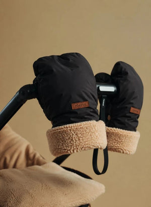 Töastie - Recycelte Fleece Kinderwagenhandwärmer | Schwarz