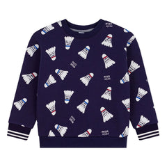 Petit Bateau – Badminton Fleece-Sweatshirt | Nachtblau