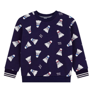 Petit Bateau – Badminton Fleece-Sweatshirt | Nachtblau