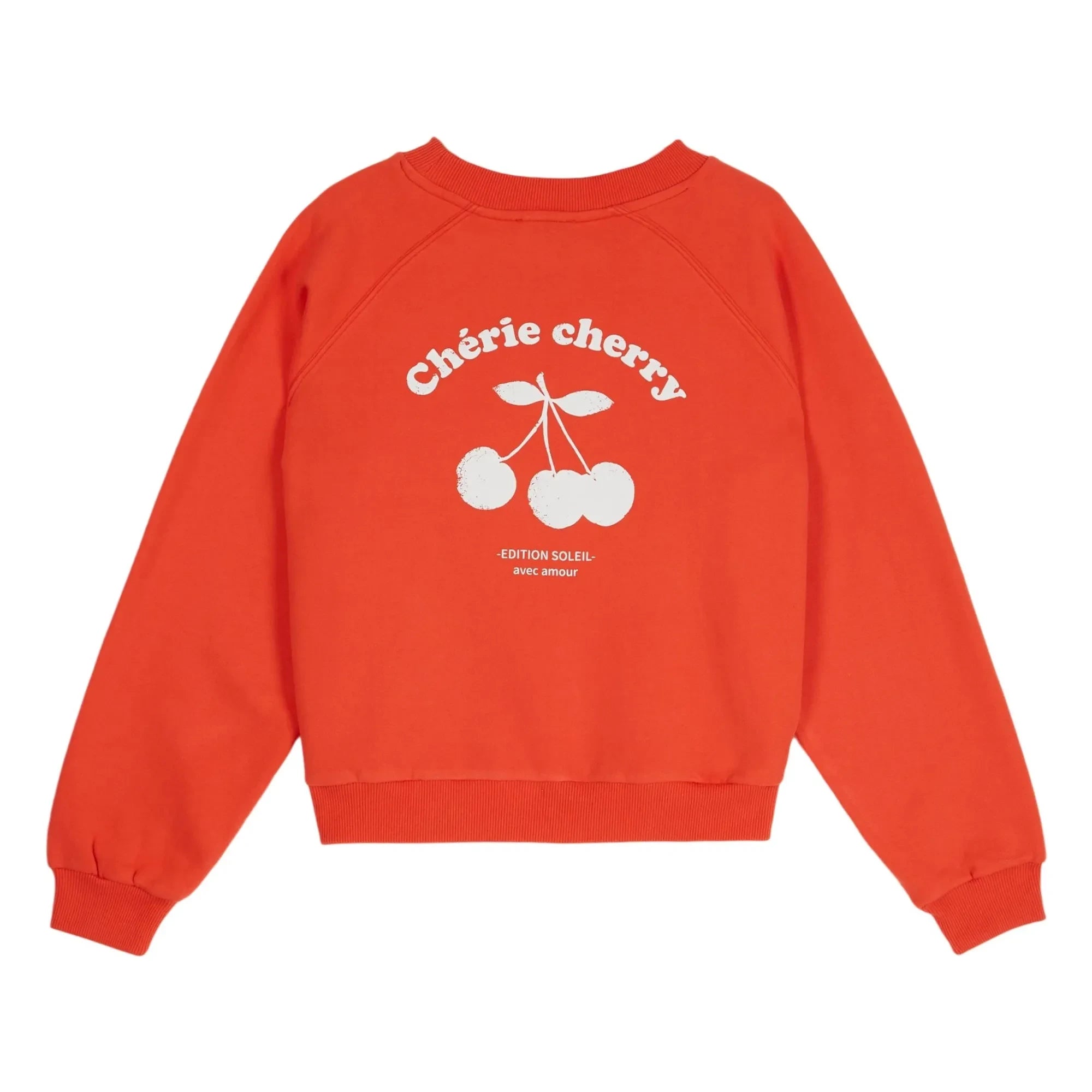Emile et Ida – Kirsch-Sweatshirt aus Bio-Baumwolle | Poppy