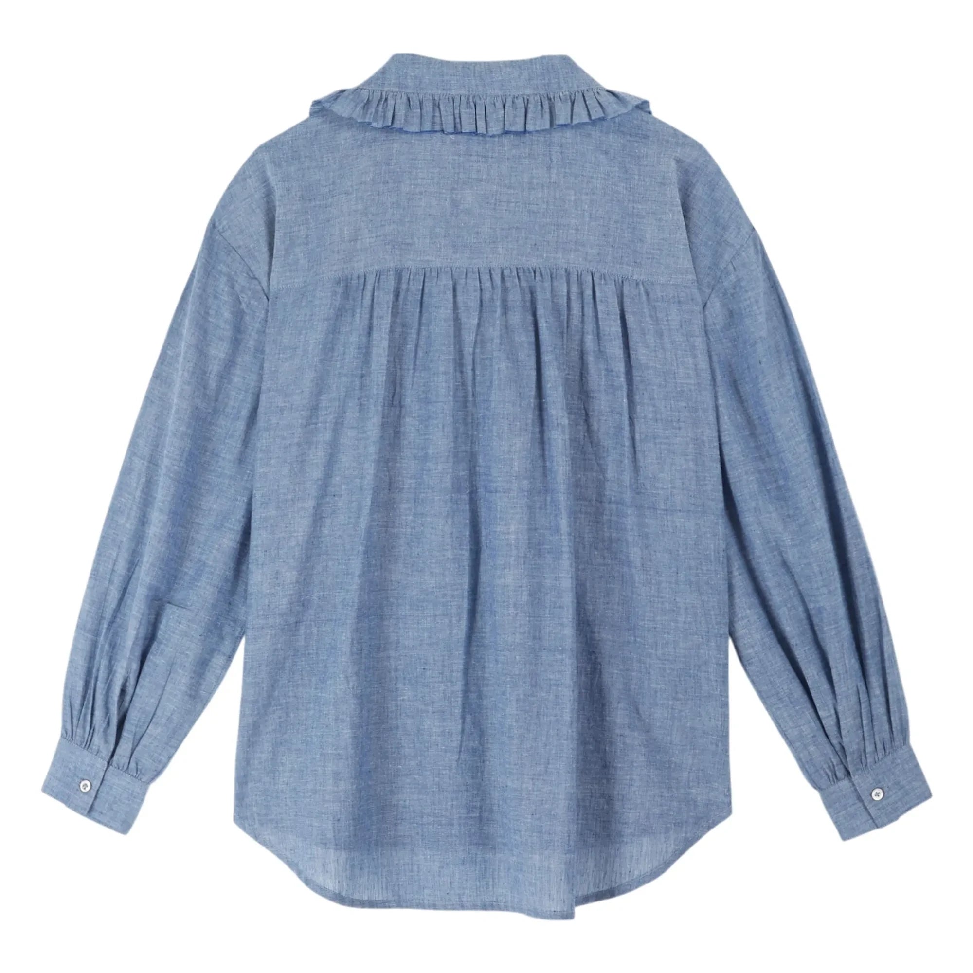 Emile et Ida - Célia Bluse aus Chambray | Blau