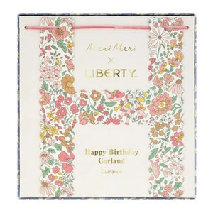 Meri Meri - Happy Birthday Wimpelkette - Meri Meri x Liberty