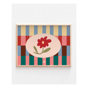 Ma petite vie - Grafik-Blumenposter