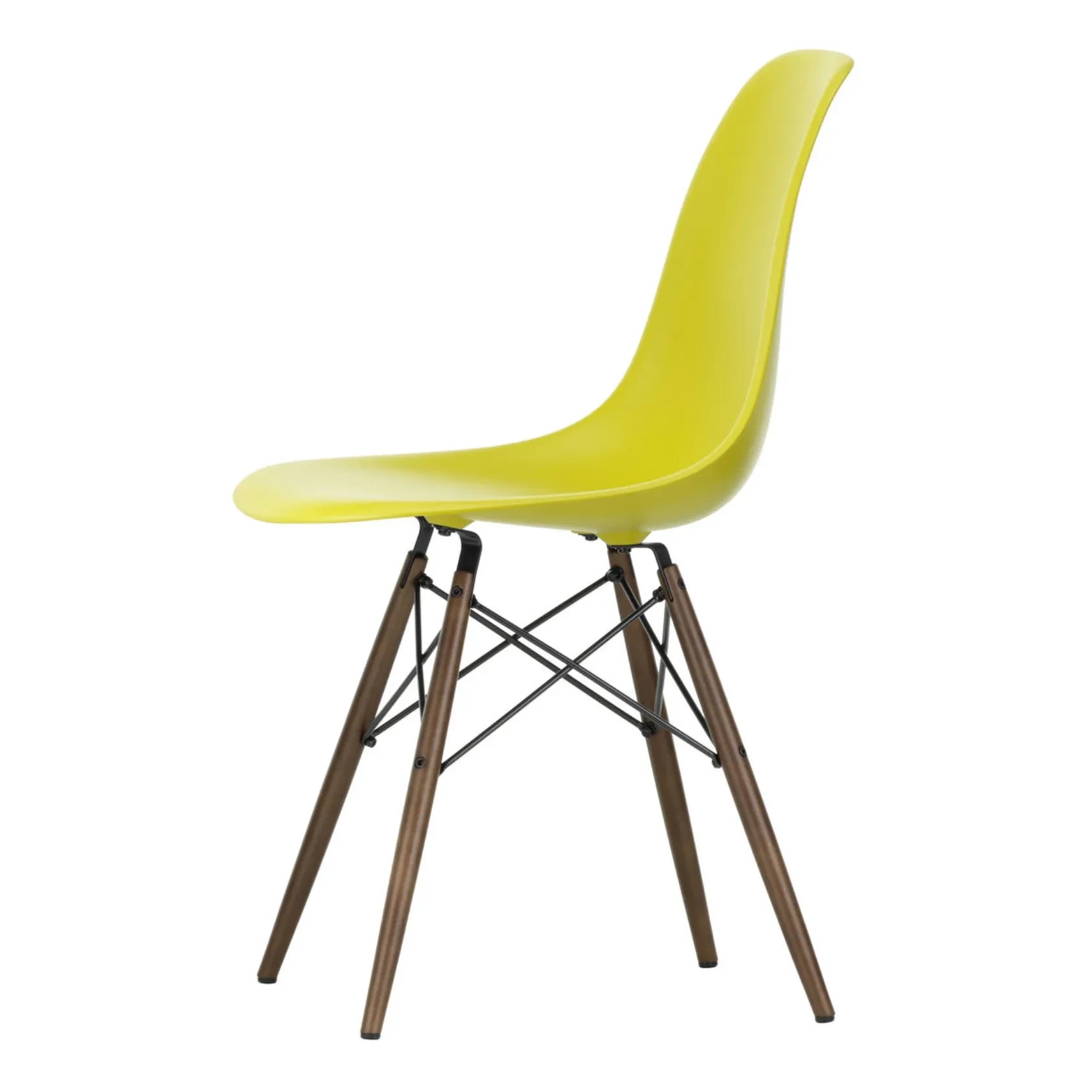 Vitra - DSW Plastikstuhl - Ahornuntergestell - Charles & Ray Eames | Senf