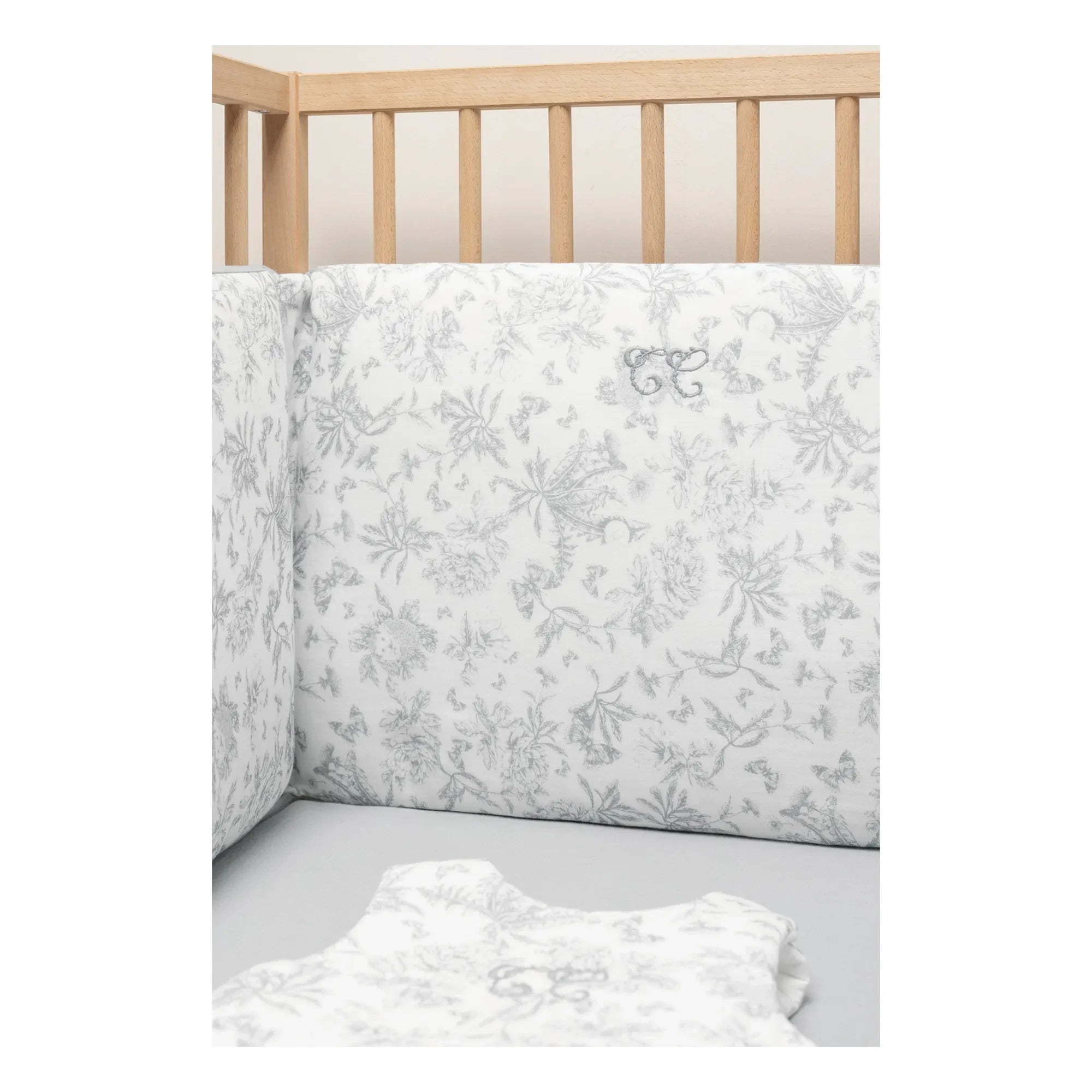 Tartine et Chocolat - Toile de Jouy Bettumrandung | Grau