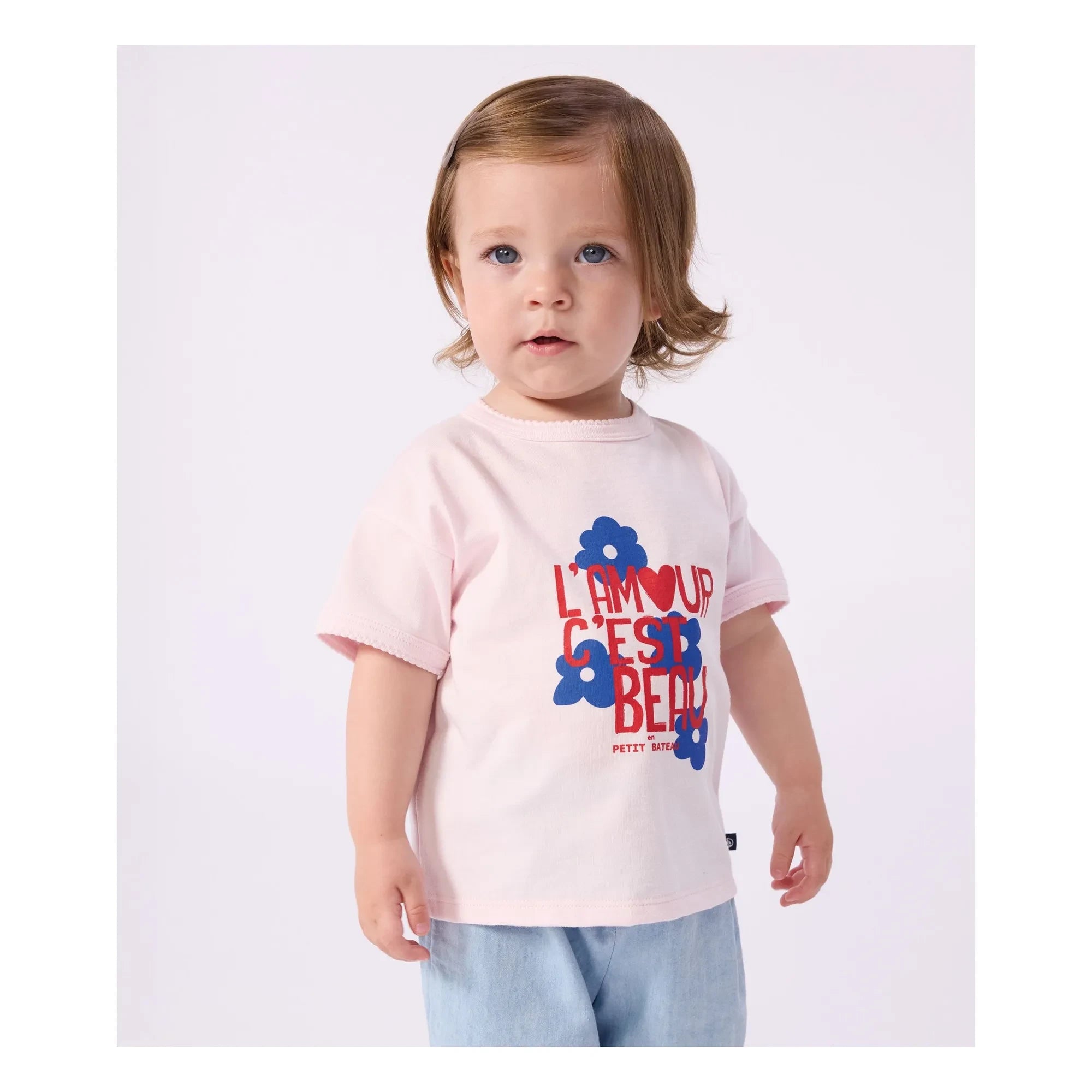Petit Bateau – T-Shirt aus Bio-Baumwolle mit Erdbeeren | Weiß