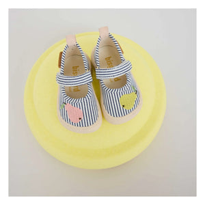 bisgaard - Marineblaue gestreifte Slipper