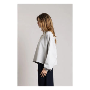 Smallable Woman - Bria Bio-Baumwoll-Sweatshirt | Perlgrau