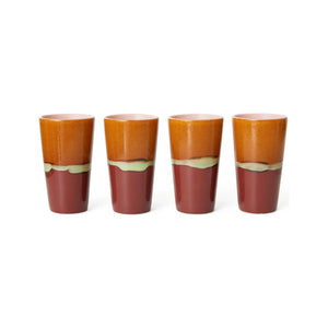 HKliving - Porzellanbecher | Orange
