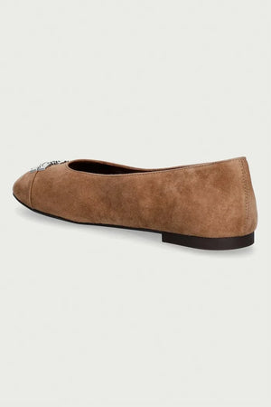 Tory Burch Charlie Ballet Süet Balerin