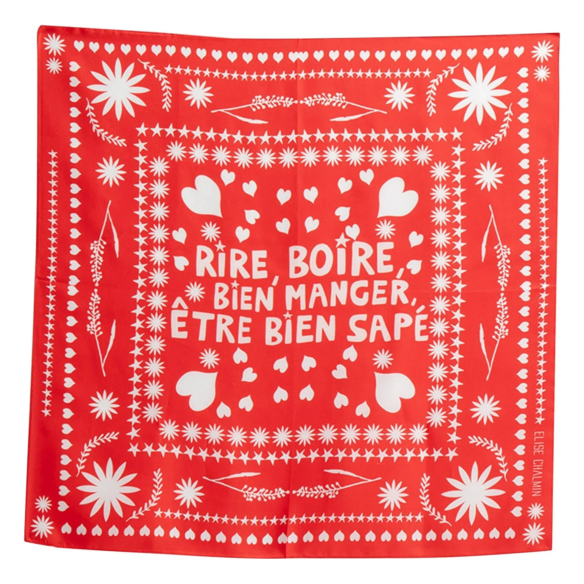 Elise Chalmin - Ben Bandana Seidentuch | Rot
