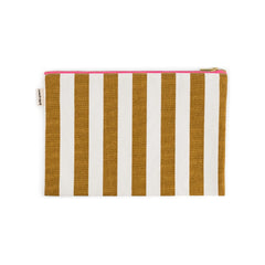 Rose in April - Lili gestreifte Clutch | Karamell