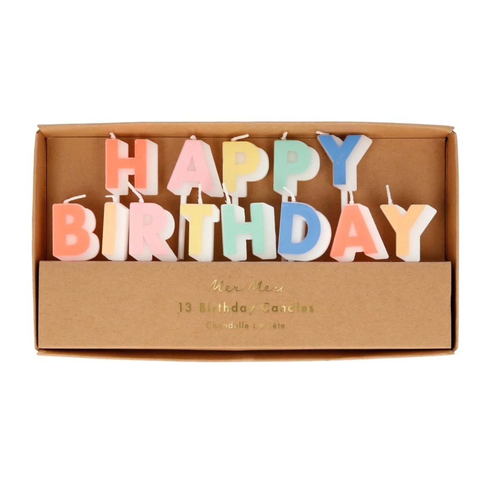 Meri Meri - Happy Birthday Kerzen - 13er Set