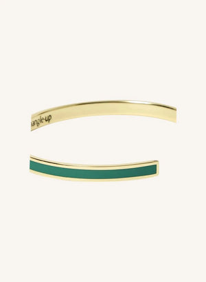 Bangle Up - Smaragdgrünes Armband