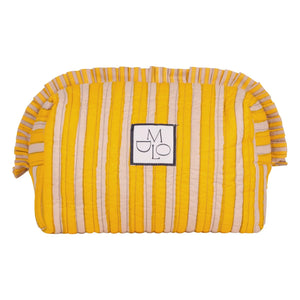 Maria de la Orden - Amy Cotton Çizgili Clutch Çanta | Sarı