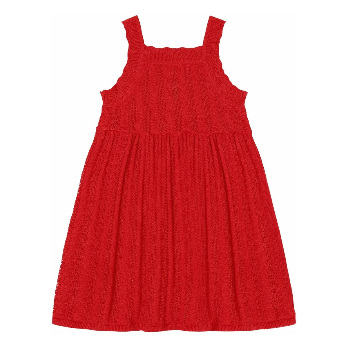 FUB - Bio-Baumwolle Feinripp-Sommerkleid | Rot