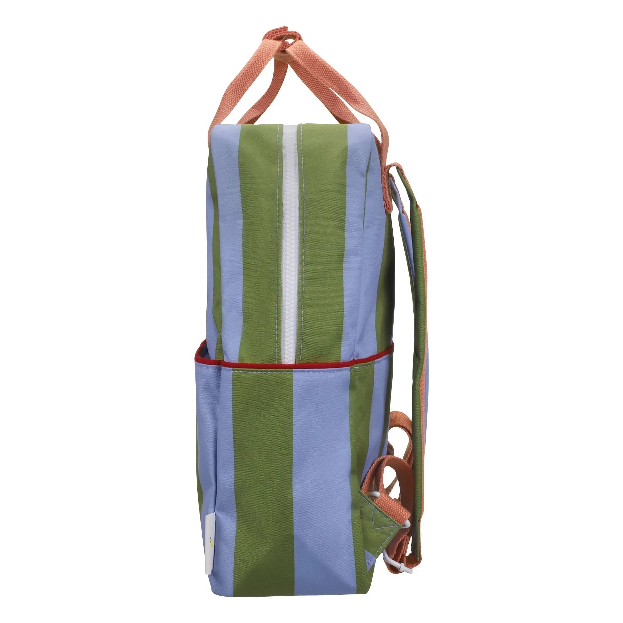 Sticky Lemon – Großer gestreifter Rucksack | Grün