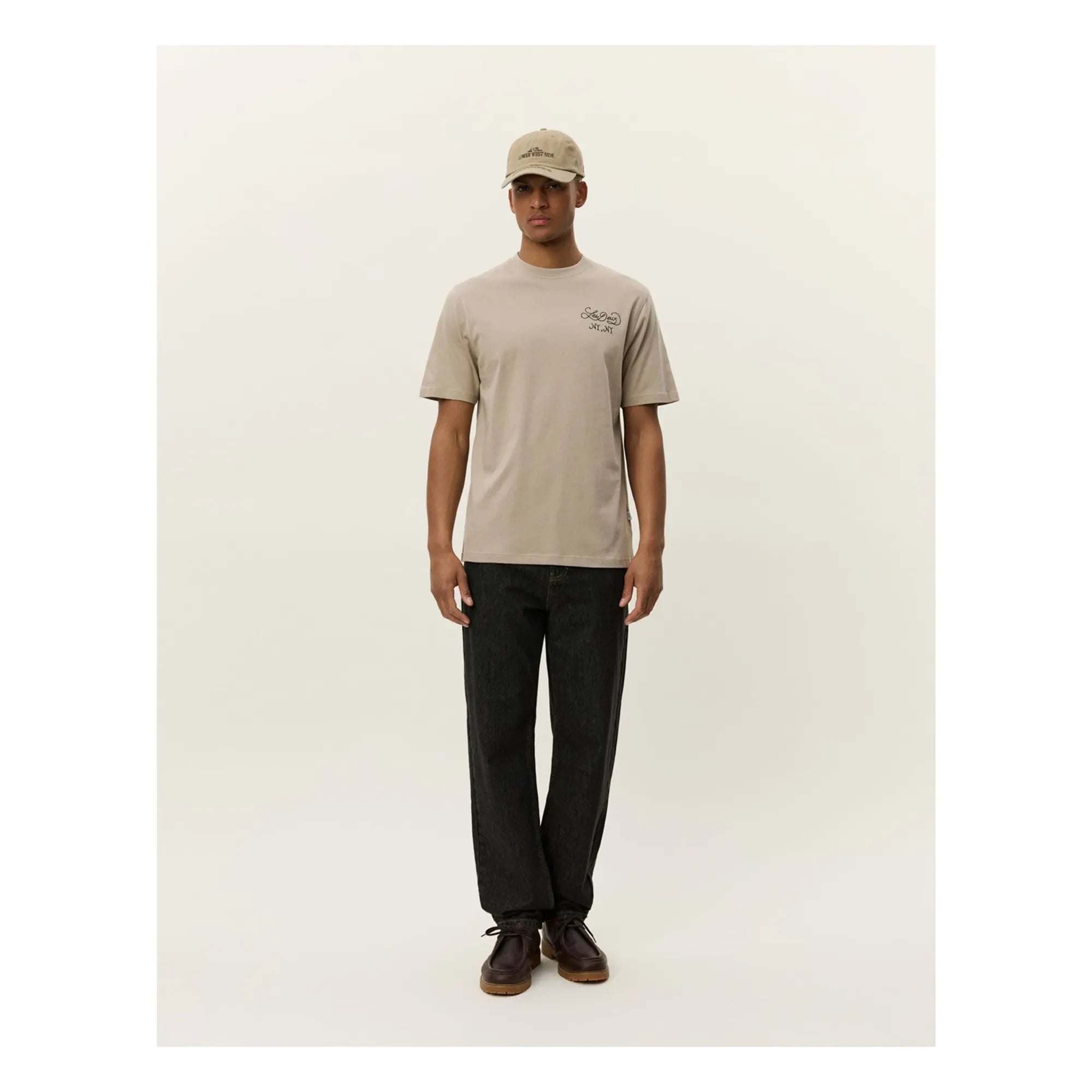 Les Deux - Orchard T-Shirt | Dunkelbeige