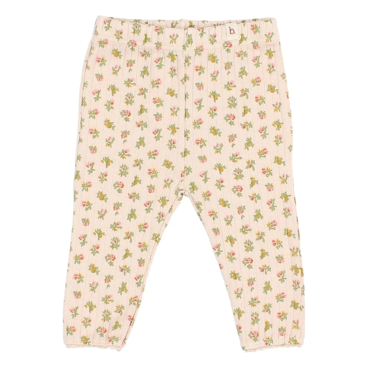 Búho - Floral Cottage gerippte Leggings | Hellrosa