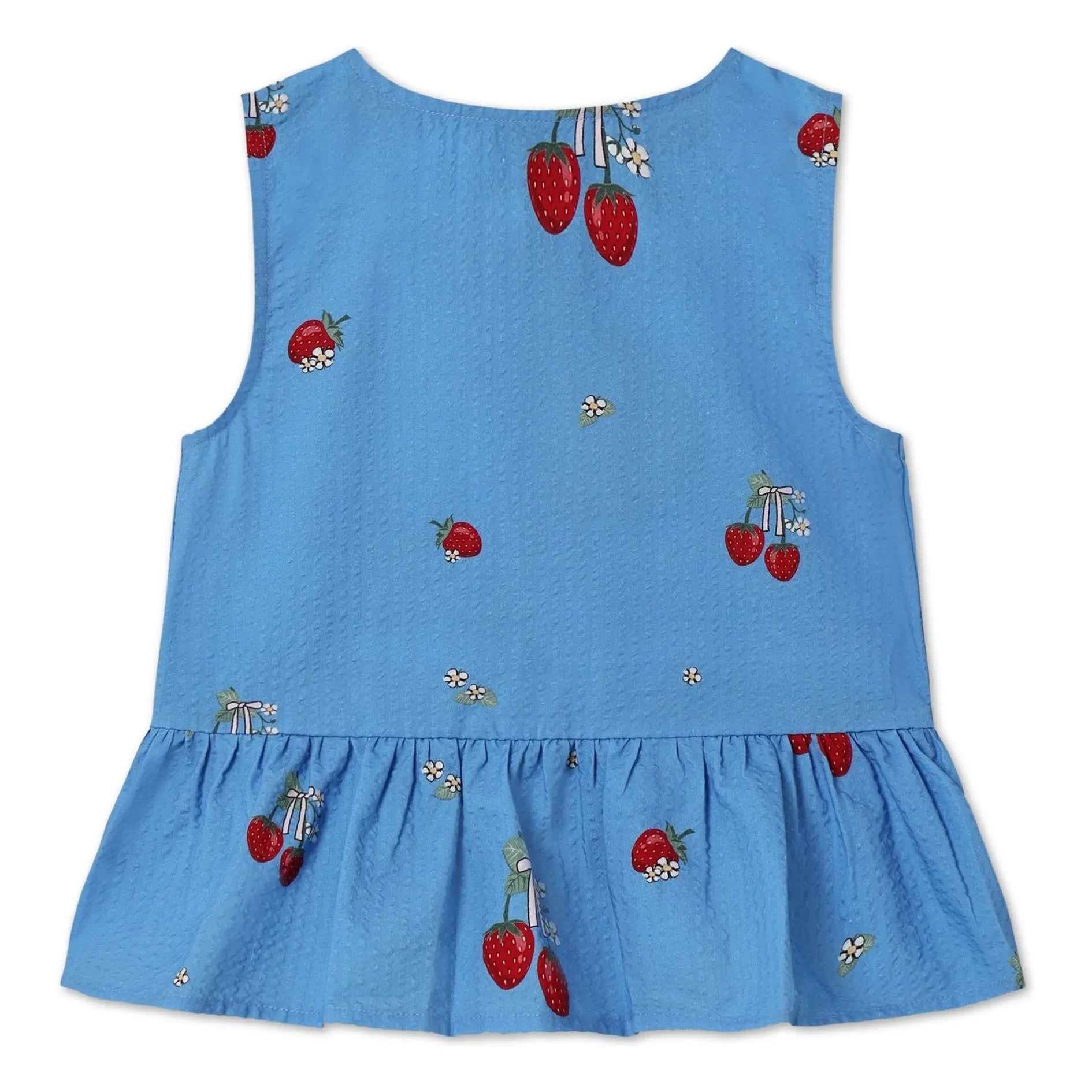 Fliink - Top Apfel Erdbeeren | Azurblau