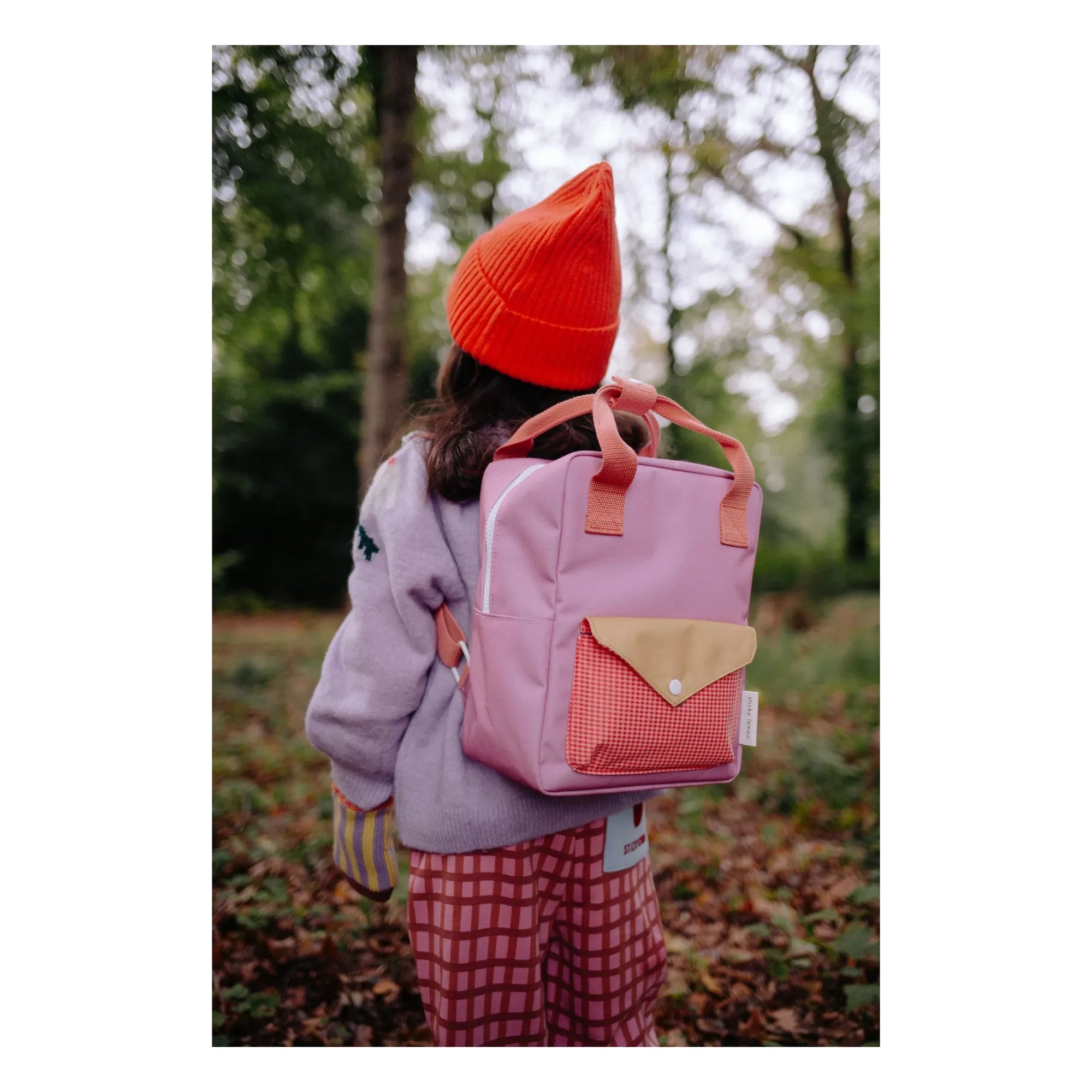 Sticky Lemon - Kleiner Umschlag-Rucksack | Koralle