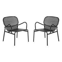 Kleiner Backfisch - Wochenend-Sofa - 2er Set | Schwarz