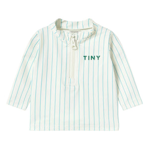 Tinycottons - Gestreiftes UV-Schutz-Badeshirt | Hellblau