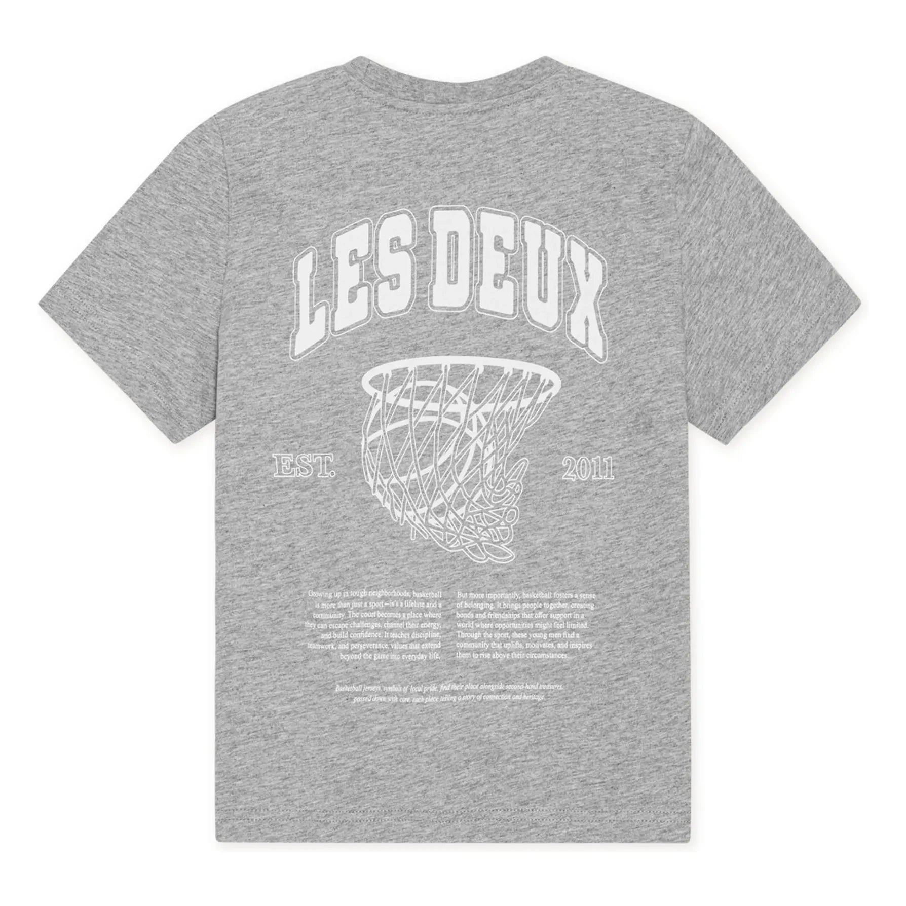 Les Deux - Hoop Bio-Baumwoll-T-Shirt | Grau