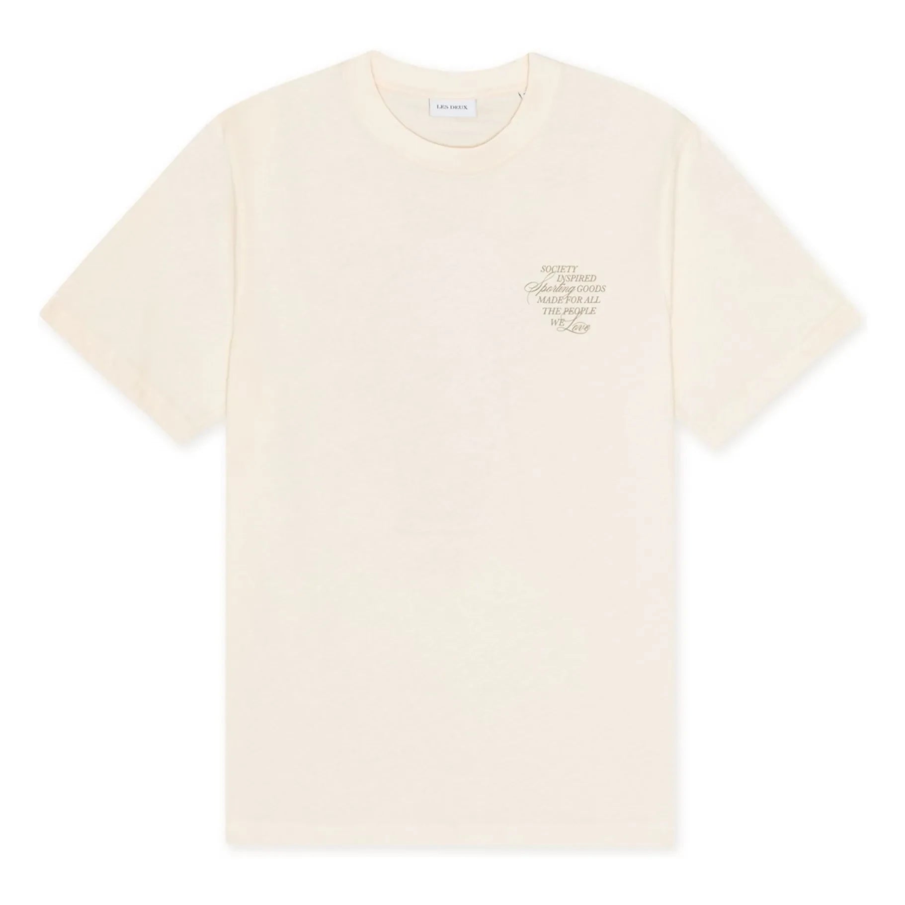 Les Deux - Ben Faience Organik-Baumwoll-T-Shirt | Creme