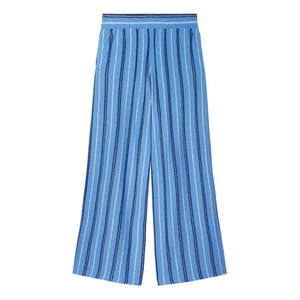 Bompard - Hose aus Leinen, Baumwolle und Seide mit Streifen | Blau