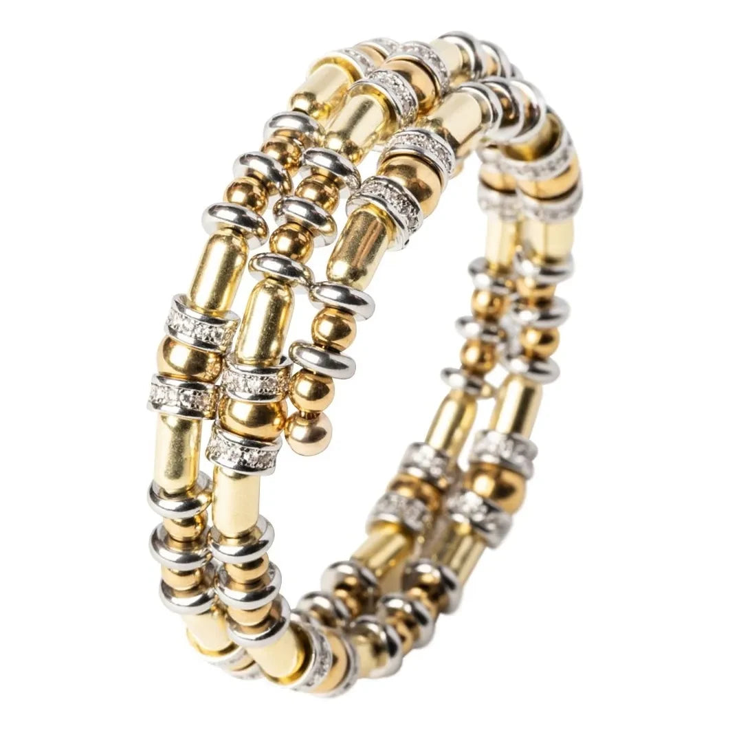 Sigal - Scheibenarmband | Gold/Silber