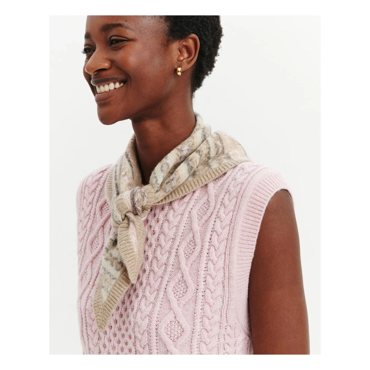Bompard - Fair Isle Kaschmir Dreiecksschal