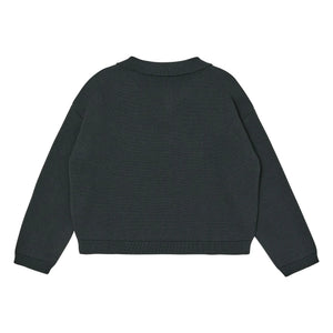 Main Story - Polopullover aus Bio-Baumwolle | Schwarz
