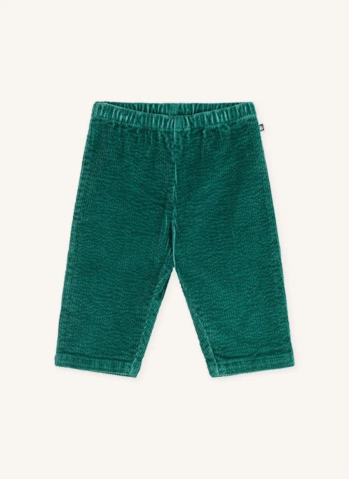Petit Bateau - Bio-Baumwoll-Velours-Hose | Grün
