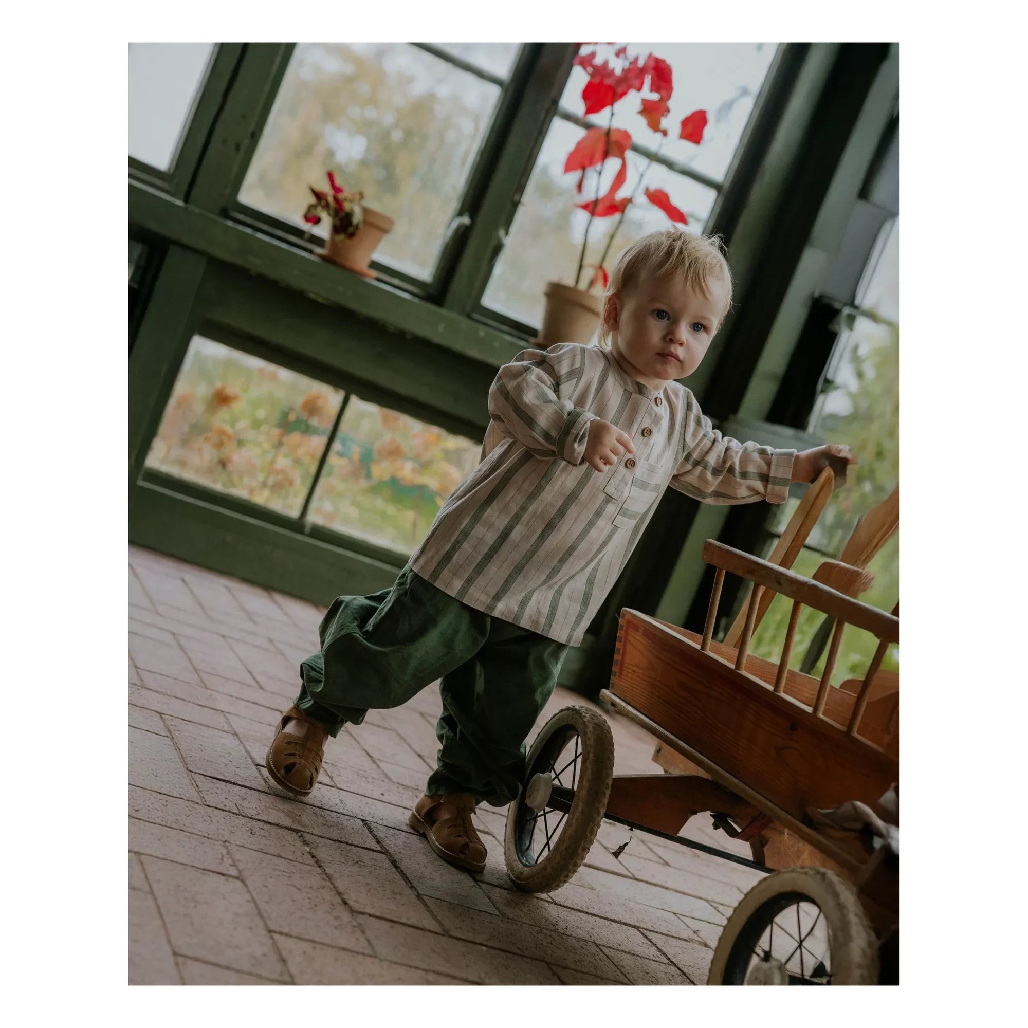 Fliink - Kurta Vira gestreiftes Leinen