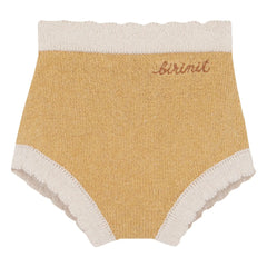 birinit - Sandfarbene Feinmaschige Wellenshorts für Babys