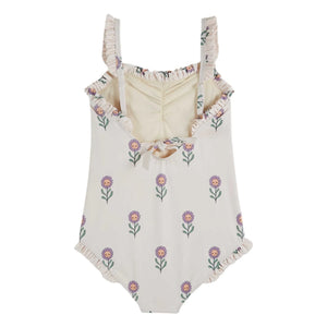 Emile et Ida - Badeanzug mit Blumenmuster | Creme