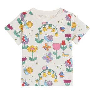 Stella McCartney Kids - T-Shirt aus Bio-Baumwolle | Elfenbein