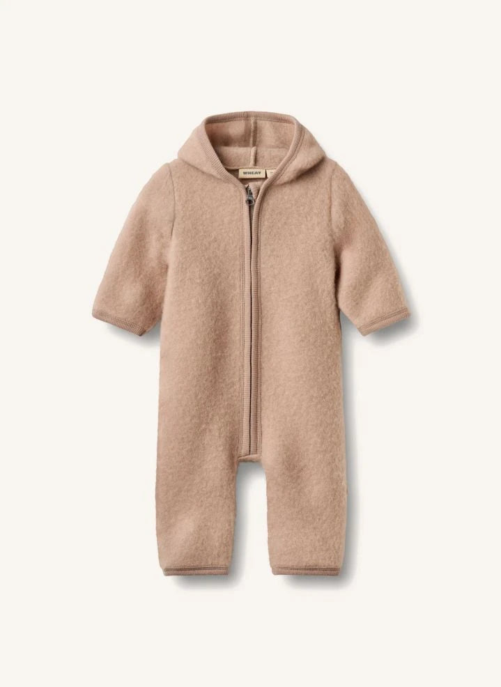 Wheat - Ata Merino-Woll-Overall mit Reißverschluss | Rosa