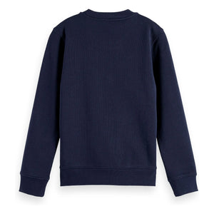 Scotch & Soda – Sweatshirt mit Logo-Emblem | Marine